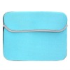 [Factory supplier] Light Blue Reversible Neoprene Computer sleeve