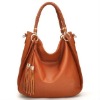 Fall And Winter New Style Genuine Leather Tassel Shoulder Bag