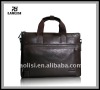 Famous brand leather notebook bag for men