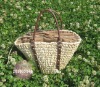 Fancy corn husk straw bag