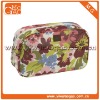 Fancy cute ziplock colourful flower pattern clutch women cosmetic pouch