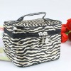 Fancy micrifibre make up tote bag with leopard pattern