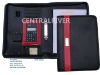 Fanshion pu zip portfolio
