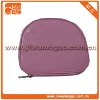 Fantastic pretty clutch pink PU fashion lady shell shaped small ziplock makeup bag