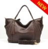 Fashion 100% cow leather lady handbag (with shoulder strap)