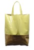 Fashion 100% genuine leather lady tote bag