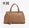 Fashion 100% genuine leather lady tote bag