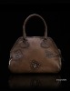 Fashion 100% genuine leather lady tote bag