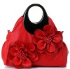 Fashion 2012 tow red flowers of brand name designer handbag