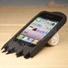 Fashion 3D Sliding Plate Toy Shape Soft Silicone Case For iPhone 4 &LF-0567