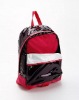 Fashion Balck/White/Red Nylon Backpack For Young Generation