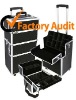 Fashion Black Aluminum Luggage Trolley Case