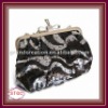 Fashion Black Computer Embroidery Clutch Evening Shoulder Bag