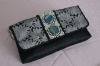 Fashion Black Lace Satin Evening/Shoulder Bag