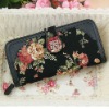 Fashion Black Ladies Clutch Wallet PU Purse