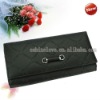 Fashion Black Lady Women Long Clutch Wallet Purse With Button