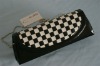 Fashion Black White Checkered PU Evening/Shoulder Bag