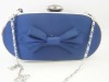 Fashion Blue Butterfly Bow Satin Evening/Shoulder Bag