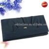 Fashion Blue Lady Women Long Clutch Wallet Purse With Button