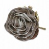 Fashion Brown Flower Fabric Evening/Wristlet bag