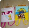 Fashion Cartoon drawstring bag printed in pure cotton