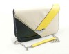 Fashion Clutch in Multi-colour Patent Blocks