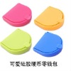 Fashion Colorful Silicone Coin Case for Ladies