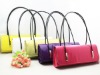 Fashion Colourful Buckle Leather Clutch Handbag For Girls