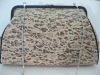 Fashion Cream Lace Leopard Evening/Shoulder Bag