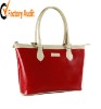 Fashion Design Lady's Glossy PVC leather handbag