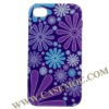 Fashion Designed Flower Front and Back Hard Case Cover for iPhone 4 4G