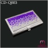 Fashion Diamonds Metal Card Holder for Promotion CD-Q003