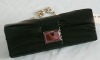 Fashion Elegant Black Stripe PU Evening/Shoulder Bag