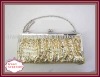 Fashion Elegant Golden Metal Aluminum Evening Clutch Bag