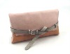 Fashion Envelope Clutch Handbag with Decorated Belt as Wrist Strap