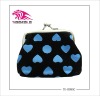 Fashion Europe lovely heart lady coin purse made of pu