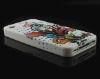Fashion Flower Rubber Silicon Soft Back Case Skin for iPhone 4