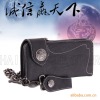 Fashion Genuine Leather Wallet With Chain