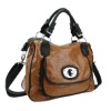 Fashion Handbag with Croco PU and Chunky Lock - Vincy Collection