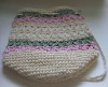 Fashion Handmade knitted straw beach bag stock