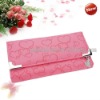 Fashion Heart Fuchsia Lady Women Long Clutch Wallet Purse With Button