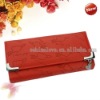 Fashion Heart Red Lady Women Long Clutch Wallet Purse With Button