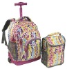 Fashion Kids Rolling Backpack with Lunch Bag