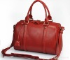 Fashion Korean pillow-shaped red leather handbag