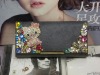 Fashion Ladies Kitty Diamond leather wallet W0358