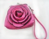 Fashion Lady Purse Flower Leather Purse