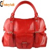 Fashion Lady's Red PU Leather Handbag