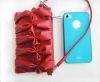 Fashion Leather Flower Change Purse Leather Sling Purse