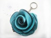 Fashion Leather Flower Change Purse Leather Sling Purse