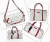 Fashion Leather Ladies Bags Model with Heart Marks print